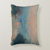 クロードモネ – サンセットオンザセーヌアットラバコート アクセントクッション (正面(垂直))