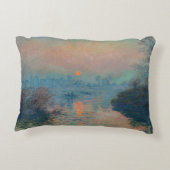 クロードモネ – サンセットオンザセーヌアットラバコート アクセントクッション (裏面)