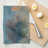 クロードモネ – サンセットオンザセーヌアットラバコート キッチンタオル (四つ折り)