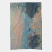 クロードモネ – サンセットオンザセーヌアットラバコート キッチンタオル (縦)