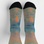 クロードモネ – サンセットオンザセーヌアットラバコート ソックス (上部)