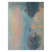 クロードモネ – サンセットオンザセーヌアットラバコート テーブルクロス (正面)