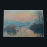 クロードモネ – サンセットオンザセーヌアットラバコート ドアマット<br><div class="desc">Sunset on the Seine at Lavacourt,  Winter Effect / Soleil cochant sur la Seine a Lavacourt,  effet d'hiver - Claude Monet,  Canvas, 油1880</div>