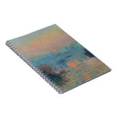 クロードモネ – サンセットオンザセーヌアットラバコート ノートブック (右側)