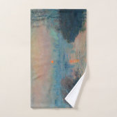 クロードモネ – サンセットオンザセーヌアットラバコート バスタオルセット (ハンドタオル)