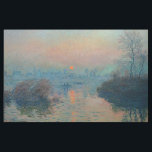 クロードモネ – サンセットオンザセーヌアットラバコート ファブリック<br><div class="desc">Sunset on the Seine at Lavacourt,  Winter Effect / Soleil cochant sur la Seine a Lavacourt,  effet d'hiver - Claude Monet,  Canvas, 油1880</div>