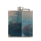 クロードモネ – サンセットオンザセーヌアットラバコート フラスク (裏面)