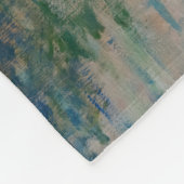 クロードモネ – サンセットオンザセーヌアットラバコート フリースブランケット (角)