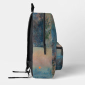 クロードモネ – サンセットオンザセーヌアットラバコート プリントバックパック (左)