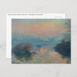 クロードモネ – サンセットオンザセーヌアットラバコート ポストカード<br><div class="desc">Sunset on the Seine at Lavacourt,  Winter Effect / Soleil cochant sur la Seine a Lavacourt,  effet d'hiver - Claude Monet,  Canvas, 油1880</div>