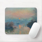 クロードモネ – サンセットオンザセーヌアットラバコート マウスパッド (マウス)