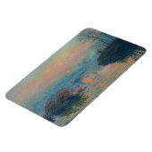 クロードモネ – サンセットオンザセーヌアットラバコート マグネット (左側)