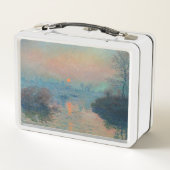 クロードモネ – サンセットオンザセーヌアットラバコート メタルランチボックス (裏面)