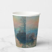 クロードモネ – サンセットオンザセーヌアットラバコート 紙コップ (右)