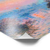 クロードモネ – サンセットオンザセーヌ フォトプリント            (角)