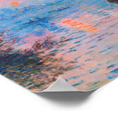 クロードモネ – サンセットオンザセーヌ ポスター (角)