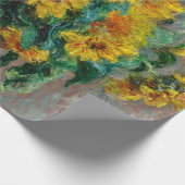 クロードモネ – サンフラワーズ ラッピングペーパー (角)