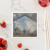 クロードモネ – サンラザレステーションエクステリアビュー スタンダードカクテルナプキン (インサイチュ)