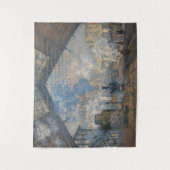 クロードモネ – サンラザレステーションエクステリアビュー タペストリー (正面)