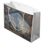 クロードモネ – サンラザレステーションエクステリアビュー ラージペーパーバッグ (裏面アングル)