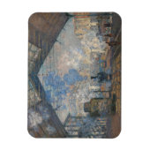 クロードモネ – サンラザール駅の外部ビュー マグネット (縦)