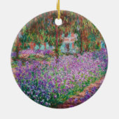 クロードモネ – ザアーティストガーデンアットジバニー セラミックオーナメント (裏面)