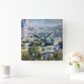 クロードモネ – ザチュイルリーガーデンズ スクエア壁時計 (ホーム)