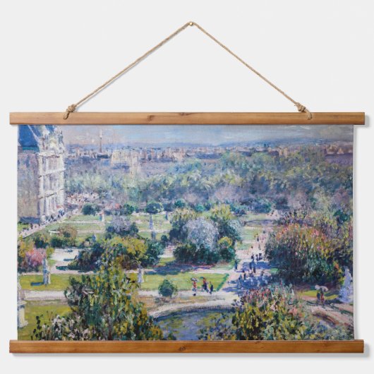 クロードモネ – ザチュイルリーガーデンズ 吊り下げ型タペストリー (正面)