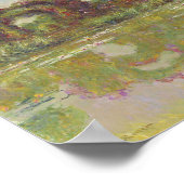 クロードモネ – ザバラアーチ – Giverny 1913 ポスター (角)