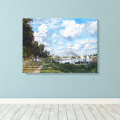 クロードモネ – ザベインアットアルジェンテウイル キャンバスプリント (インサイチュ (ウッドフロア))