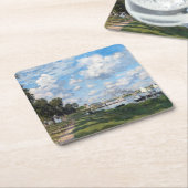 クロードモネ – ザベインアットアルジェンテウイル スクエアペーパーコースター (アングル)