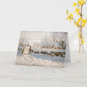 クロードモネ – ザマグピー カード (黄色い花)