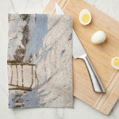 クロードモネ – ザマグピー キッチンタオル (四つ折り)