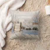 クロードモネ – ザマグピー クッション (ブランケット)