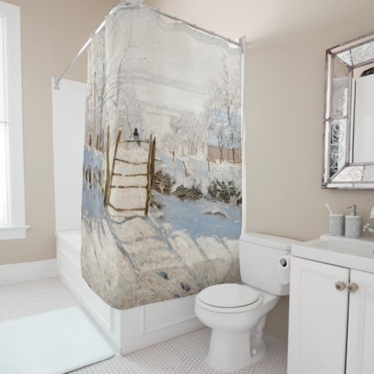 クロードモネ – ザマグピー シャワーカーテン (インサイチュ)