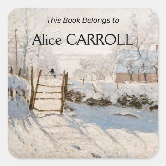 クロードモネ – ザマグピー スクエアシール (正面)