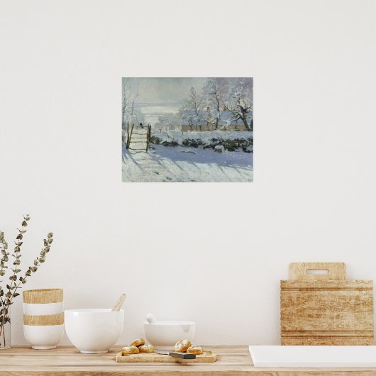 クロードモネ – ザマグピー ポスター (キッチン)