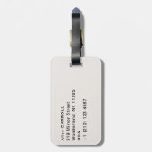 クロードモネ – ザマグピー ラゲッジタグ (裏面縦)