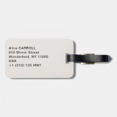 クロードモネ – ザマグピー ラゲッジタグ (裏面横)