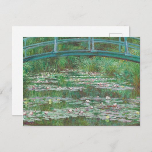 クロードモネ – ザ日本のフットブリッジ シーズンポストカード (正面/裏面)