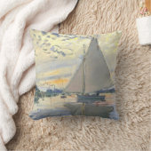 クロードモネ – シルボートアットルプティゲネビリエ クッション (ブランケット)