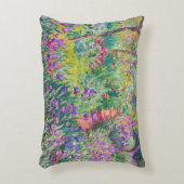 クロードモネ – ジアイリスガーデンアットジヴェルニー アクセントクッション (正面(垂直))