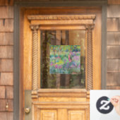 クロードモネ – ジアイリスガーデンアットジヴェルニー ウィンドウサイン (ホームデコレーション)