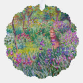 クロードモネ – ジアイリスガーデンアットジヴェルニー オーナメントカード (裏面)