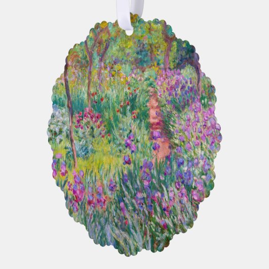 クロードモネ – ジアイリスガーデンアットジヴェルニー オーナメントカード (左)