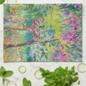 クロードモネ – ジアイリスガーデンアットジヴェルニー キッチンタオル (折り畳み)