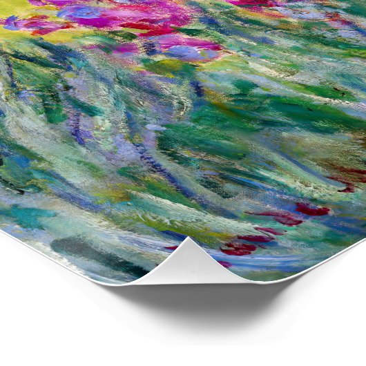 クロードモネ – ジアイリスガーデンアットジヴェルニー ポスター (コーナー)