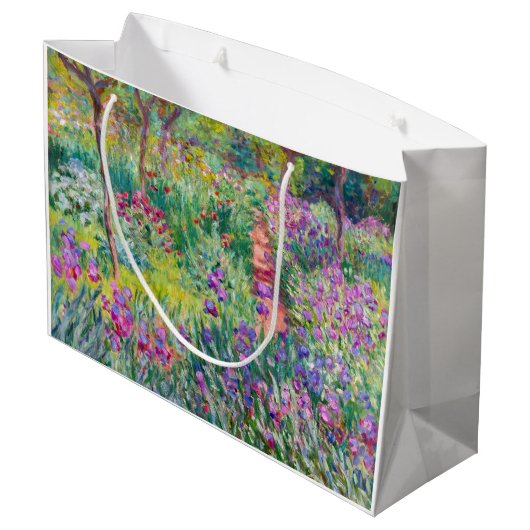 クロードモネ – ジアイリスガーデンアットジヴェルニー ラージペーパーバッグ (裏面アングル)