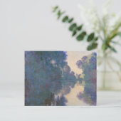 クロードモネ |ジヴェルニーの近くのセーヌ川の朝 ポストカード (スタンド正面)