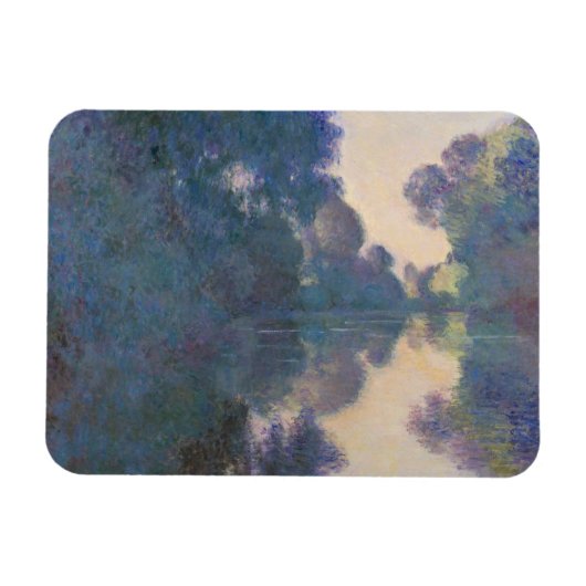 クロードモネ |ジヴェルニーの近くのセーヌ川の朝 マグネット (横)
